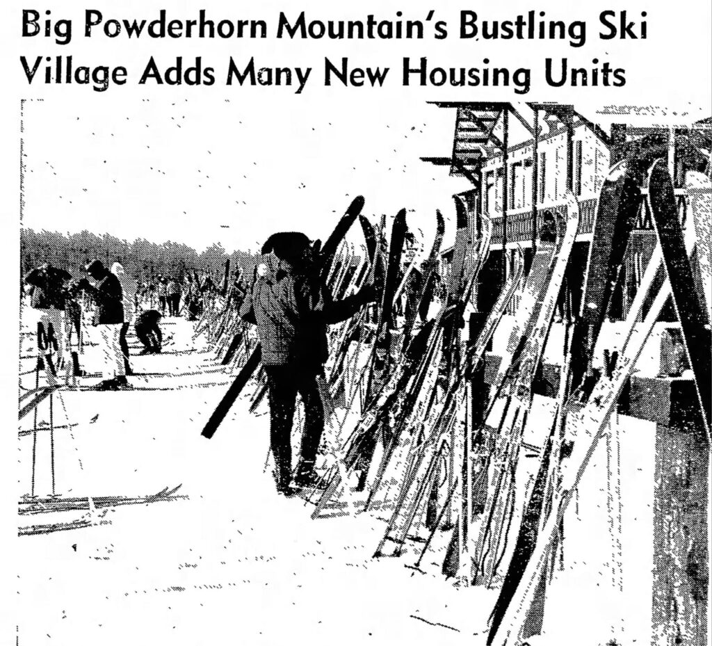 Big Powderhorn Village Newspaper Article - Lodging Units